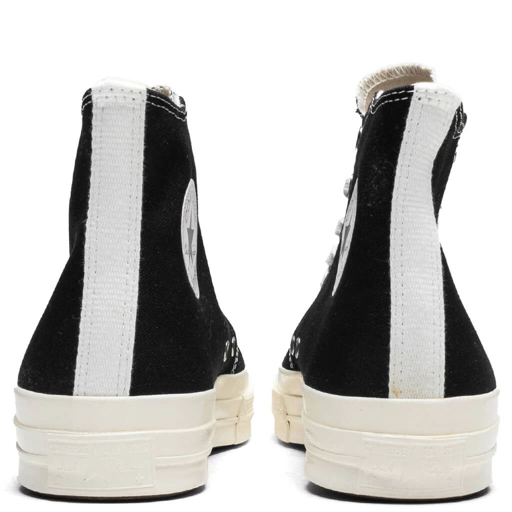 Converse x Comme Des Garcons PLAY All Star Chuck 70 Hi Small Red Heart Black