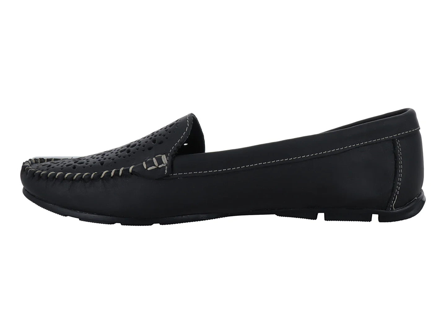 Zapatos Mocasines Driver MeliAna Negros para Mujer