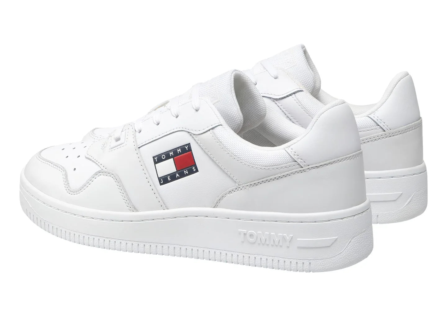 Tenis Tommy Hilfiger Retro Basket Ess Blancos para Hombre