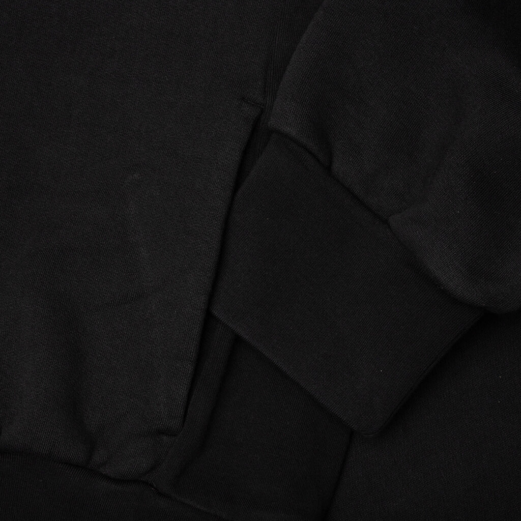 Heavy Fleece Vintage Shrunken Hoodie Black