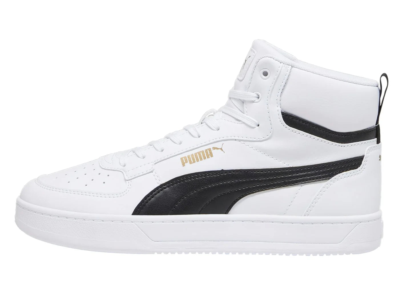 Tenis PUMA Caven 20 Mid Blanco Negro y Oro para Hombre