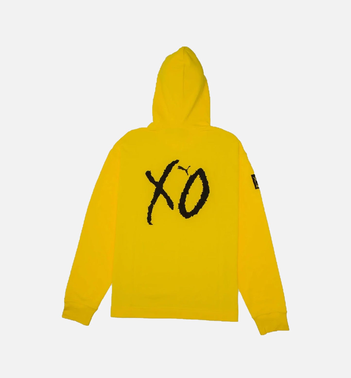 The Weeknd Collection Xo Mens Oversized Hoodie Yellow Black