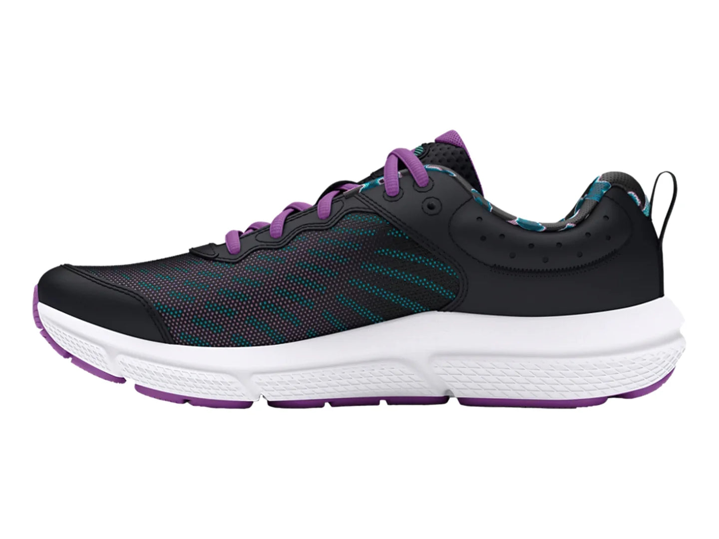 Tenis Under Armour Assert 10 Print Negro para Niña