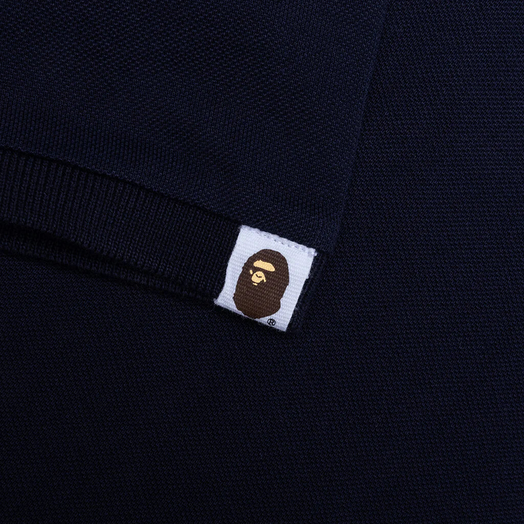 Kids One Point Polo Shirt Navy