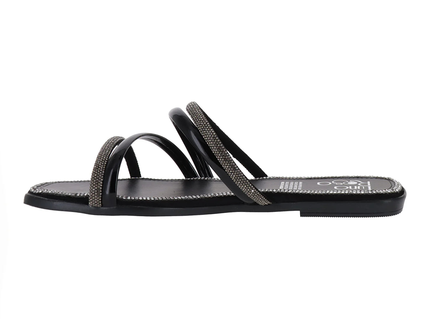 Sandalias Luna Rosa Negro para Mujer