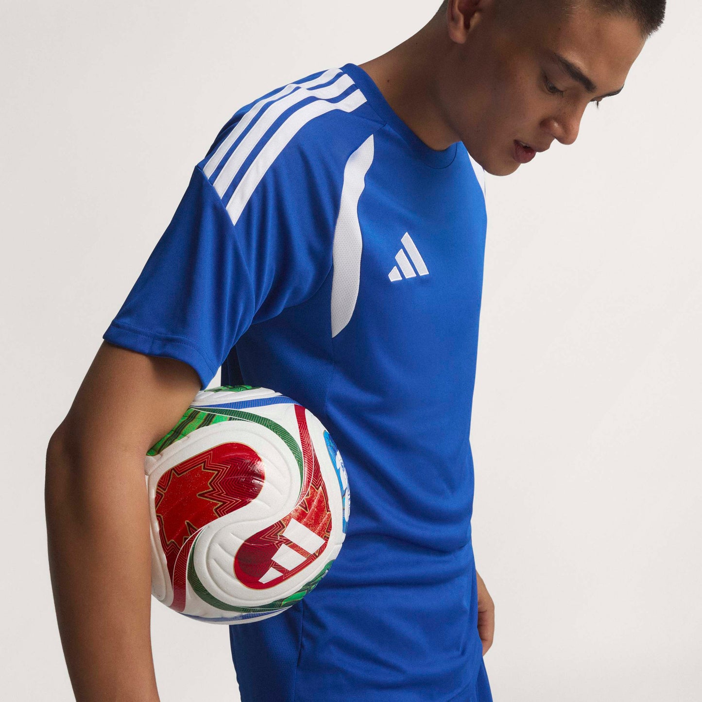 adidas FIFA World Cup 26 Trionda Pro Soccer Ball White Blue Red