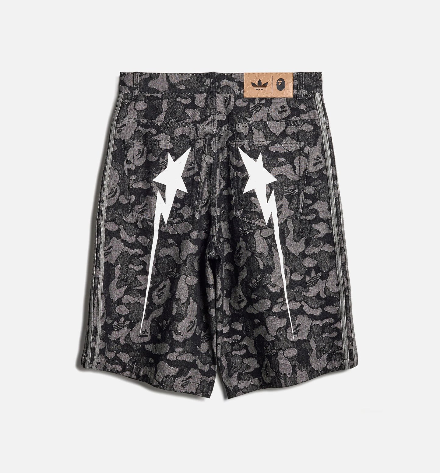 Bape Shark Denim Mens Short Black