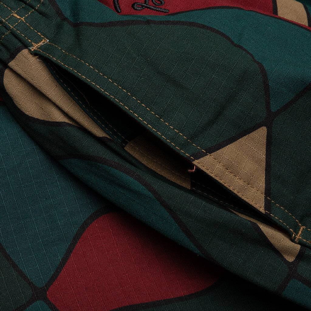 Trees in Wind Relaxed Pants Camo Green