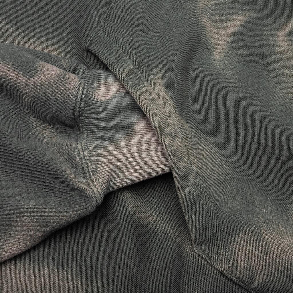 Tie Dye Sweat L S Parka Olive Drab