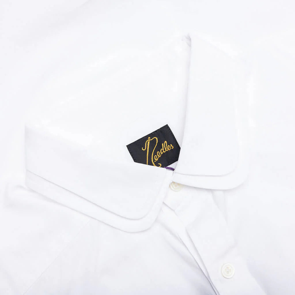 Double Round Collar Shirt Off White