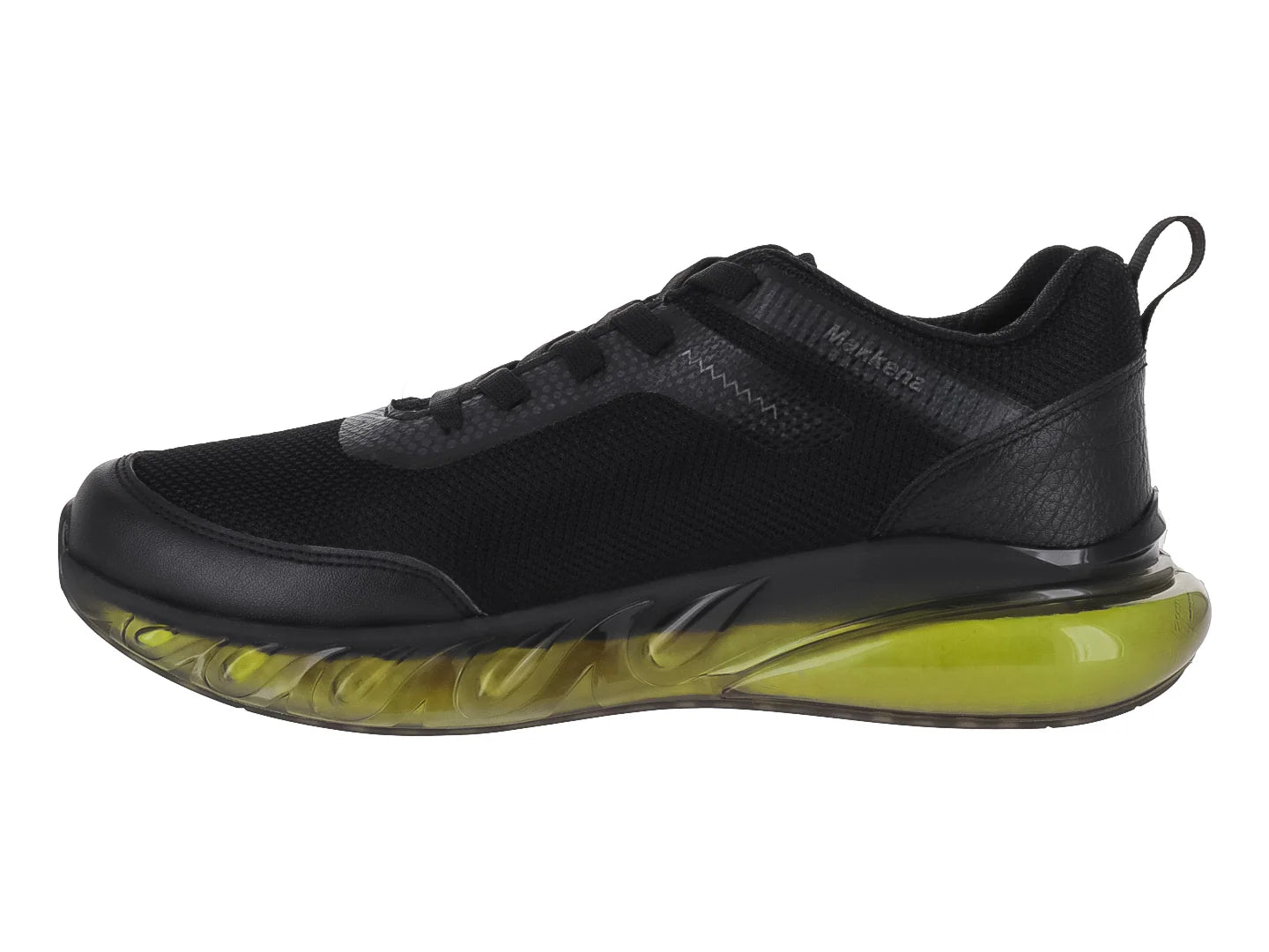 Tenis MAKENA Negro y Amarillo Neón para Niño
