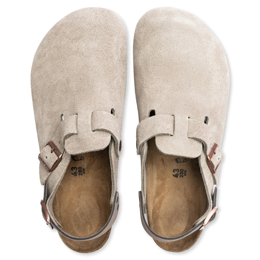 Narrow Tokio Suede Leather Taupe