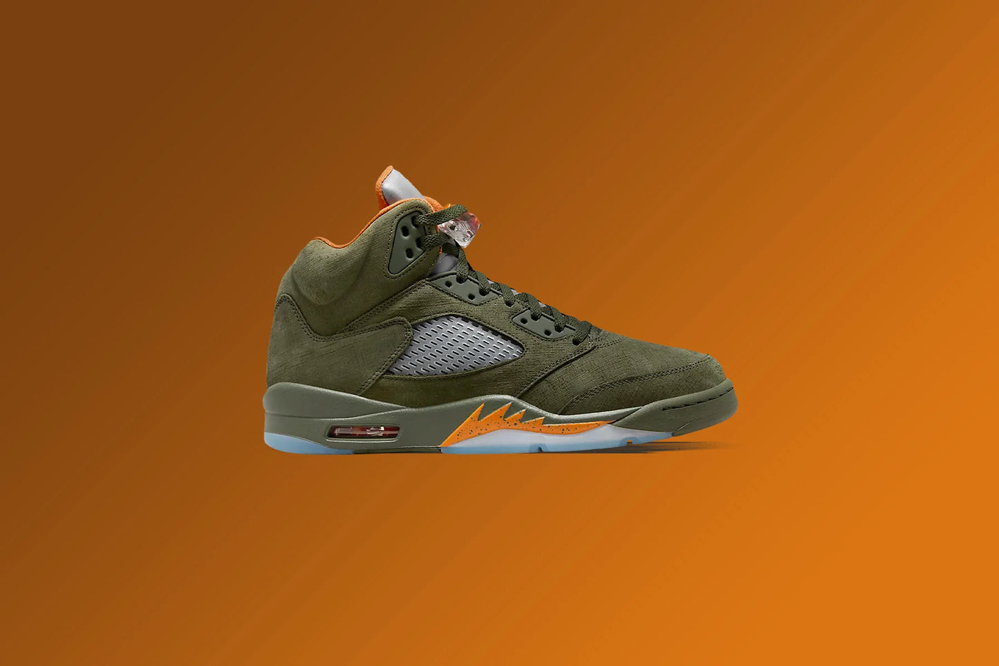 Air Jordan 5 Retro Olive Army Olive Solar Orange
