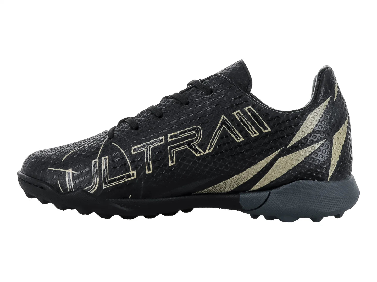 Tenis de Fútbol Furia Negro y Oro para Niño