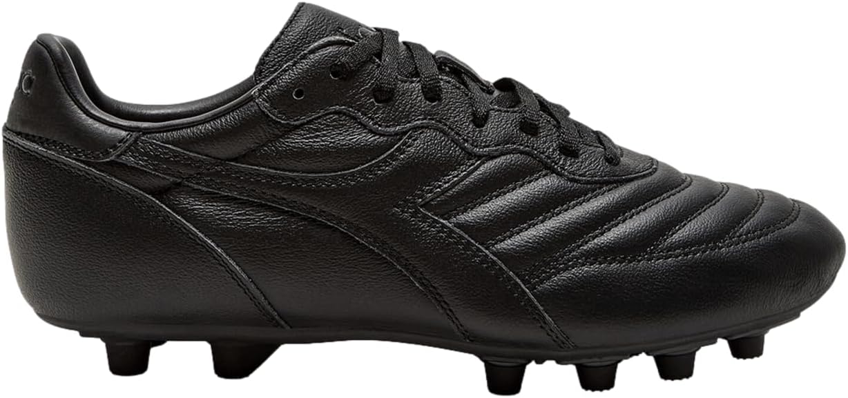 Diadora Brasil LT MDPU Firm Ground Soccer Cleats Black Black
