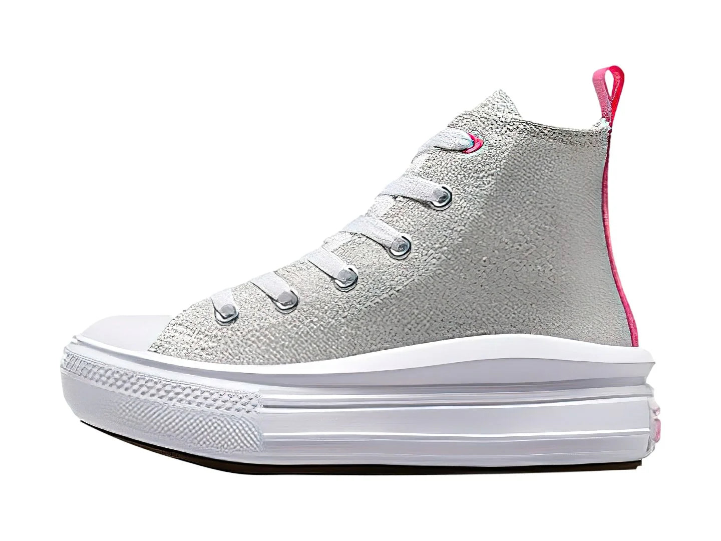 Tenis Converse Chuck Taylor All Star Move Hi Gris para Niña