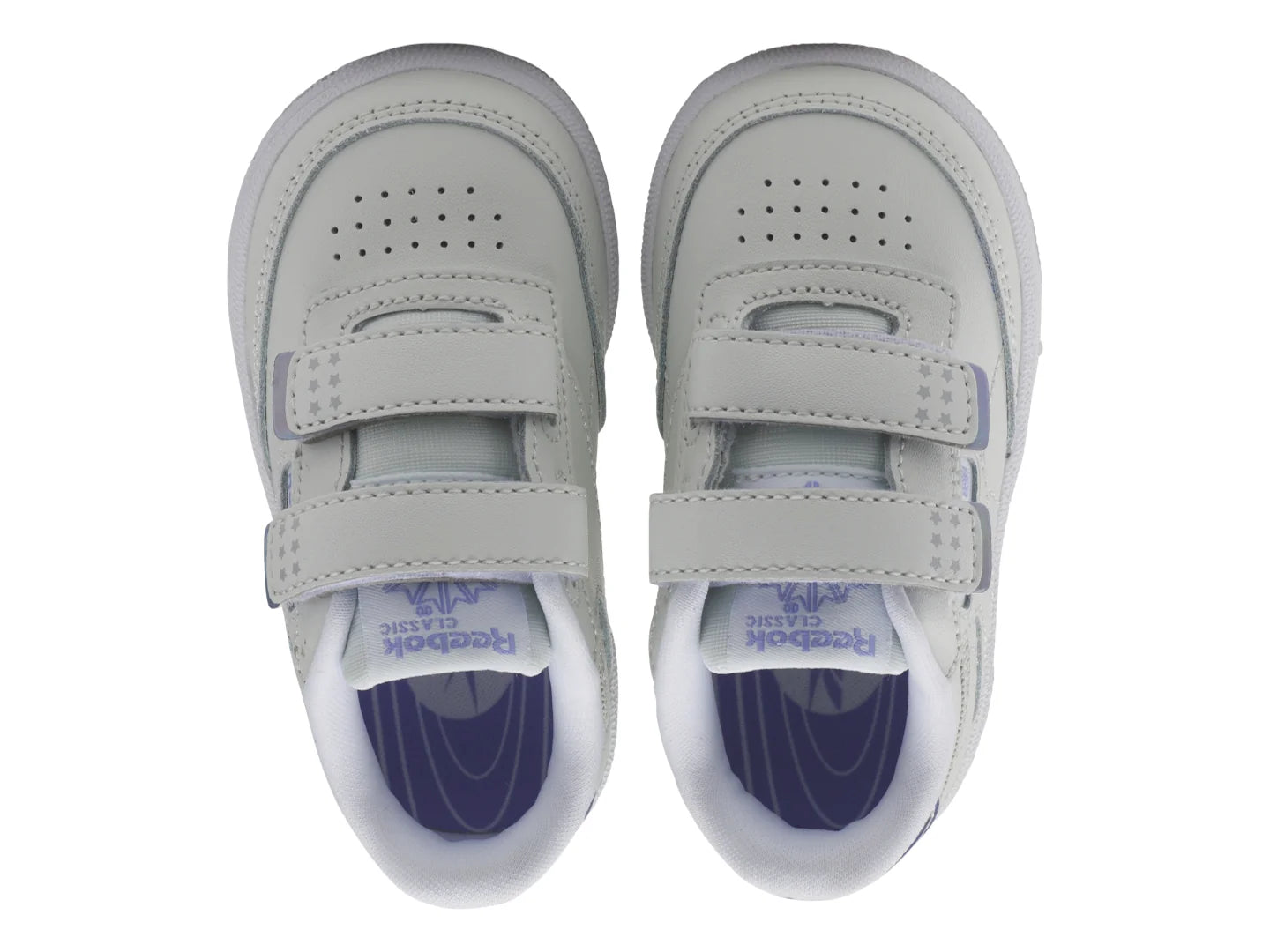 Tenis Reebok Club C 2V 20 Gris y Morado para Niño