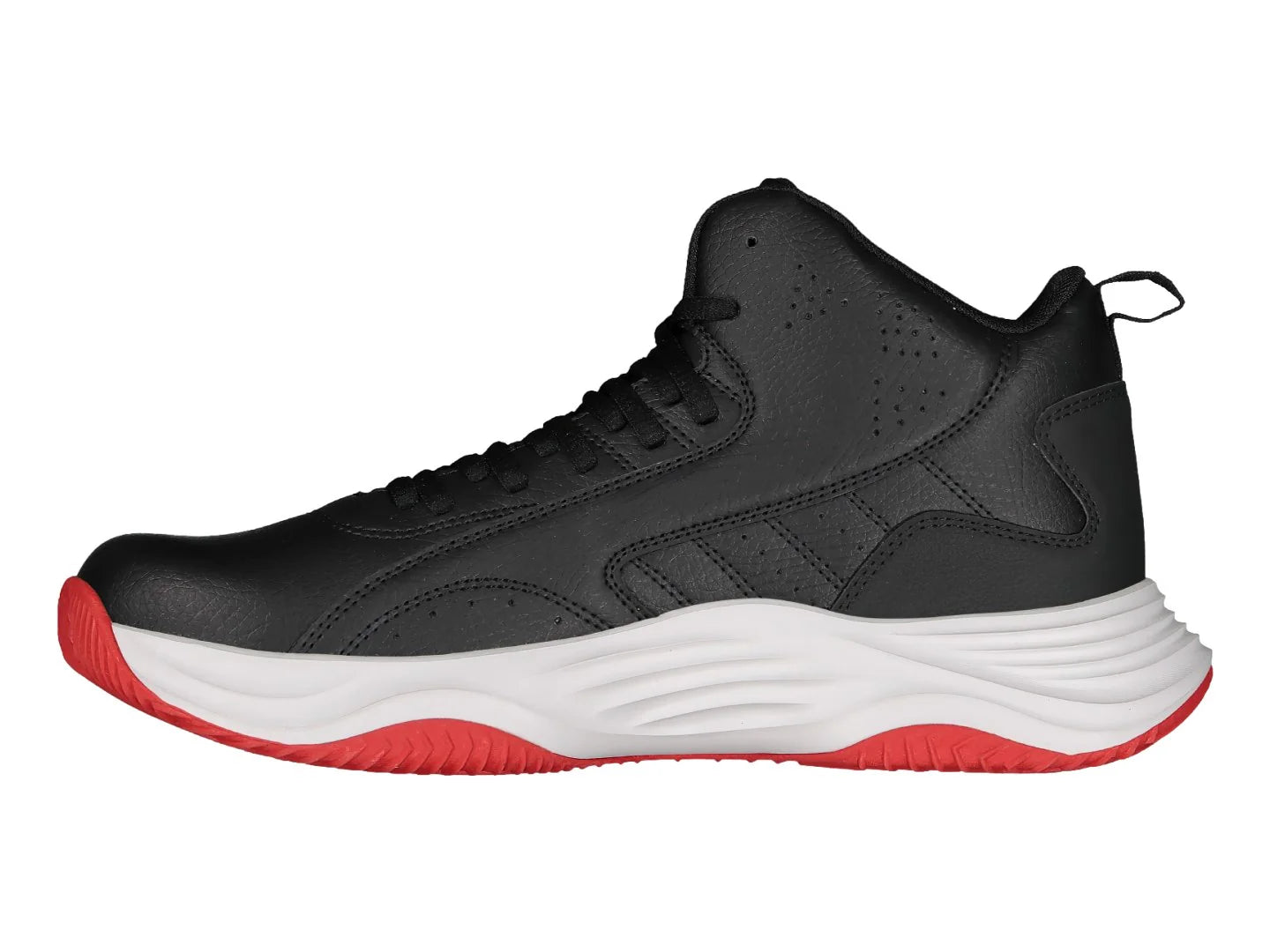 Tenis de Baloncesto Charly Negro y Rojo para Hombre