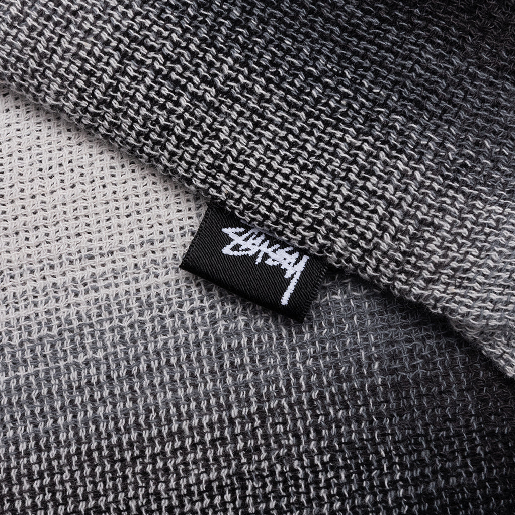 Loose Weave Plaid Shirt Grey