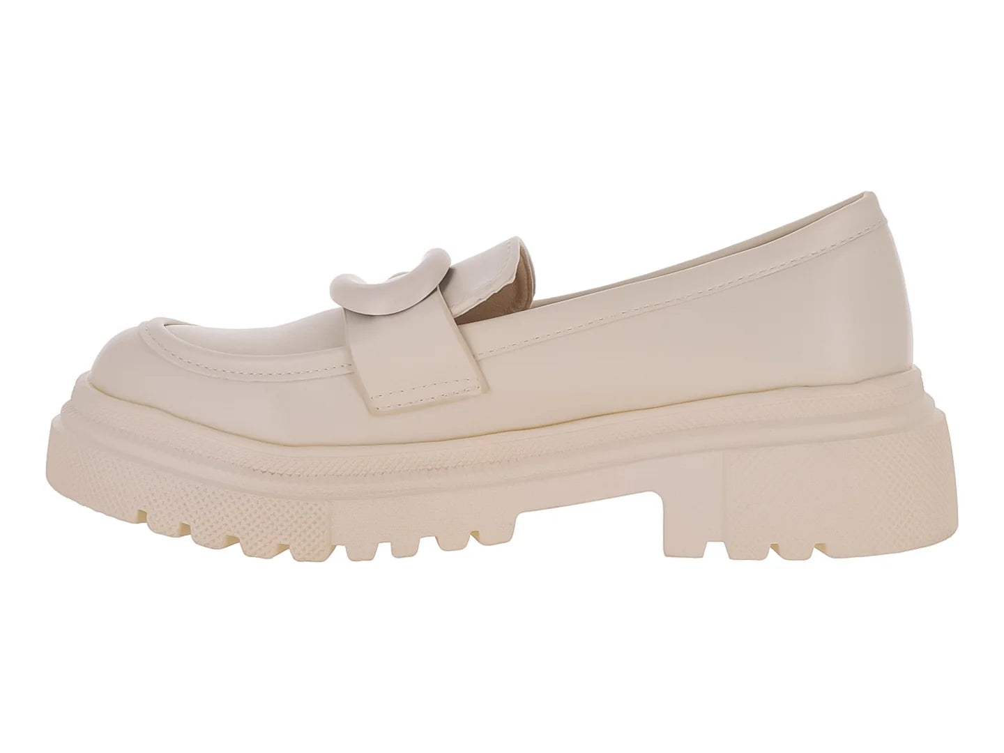 Zapatos Mocasines Roze Blancos para Mujer