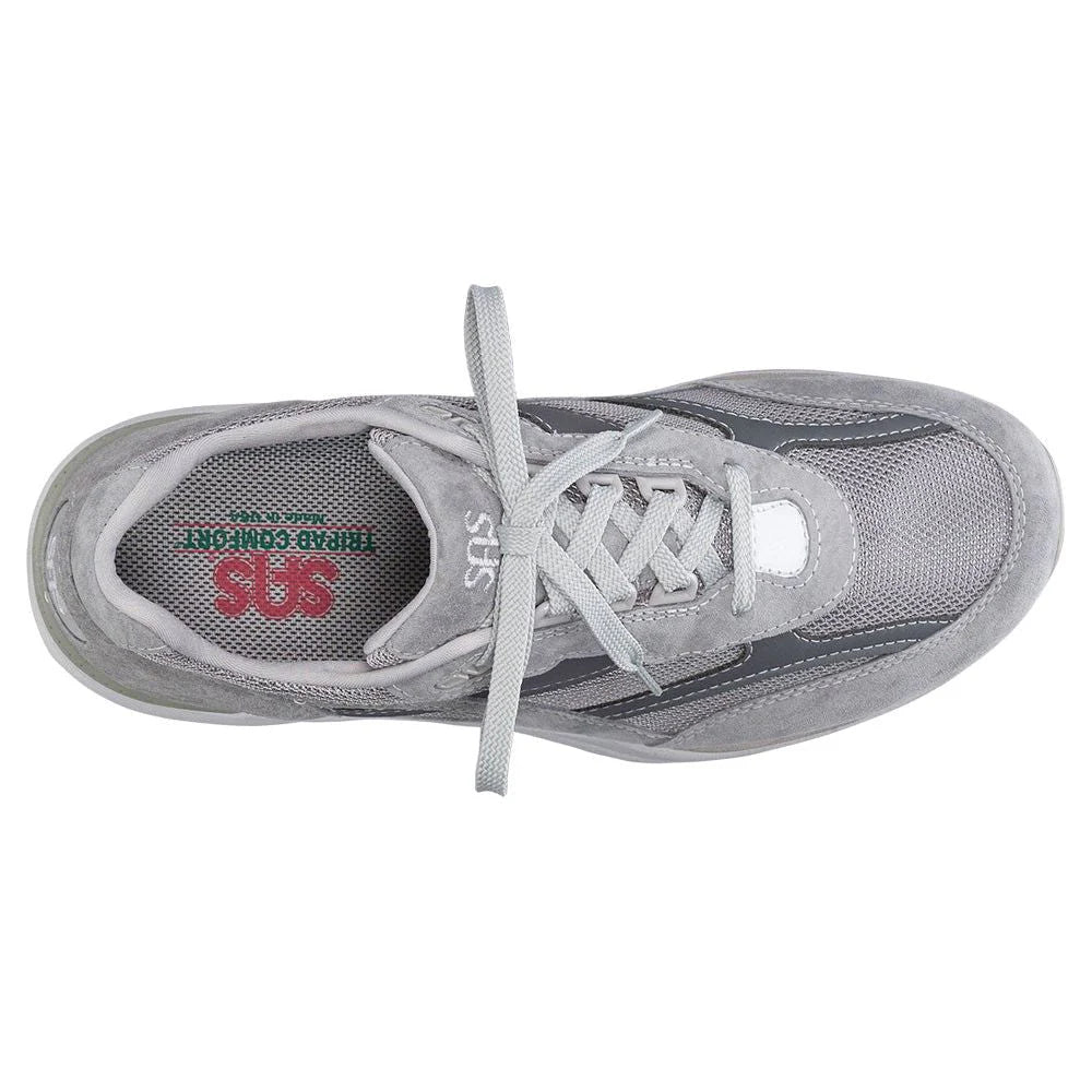 Men's Journey Mesh Lace Up Sneaker in Gray