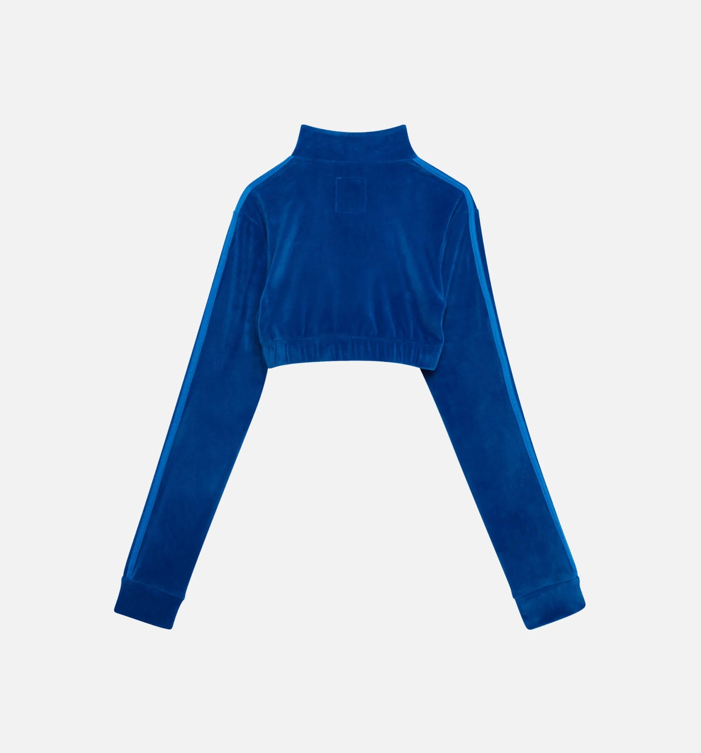 Jeremy Scott Velour Bra Track Top Womens Top Blue