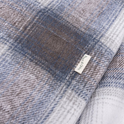 Wordmark Zip Shirt Slate