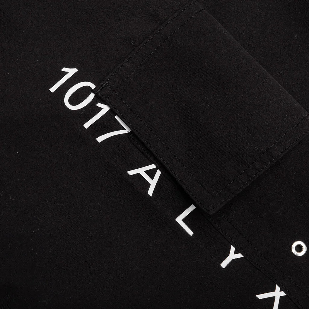 Logo Swimsuit Black