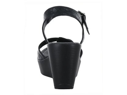 Sandalias de Plataforma Luna Rosa Color Negro para Mujer