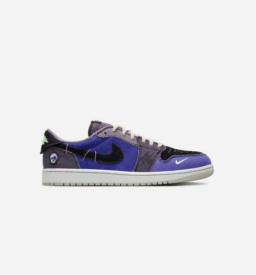 Air Jordan 1 Low OG Regency Purple and Dark Raisin Mens Lifestyle Shoe Regency Purple Vapor Green Black Dark Raisin Daybreak Light Silver