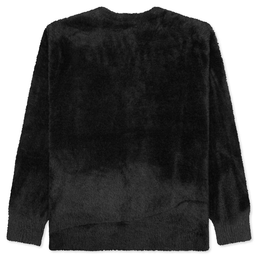 Shaggy Cardigan Black
