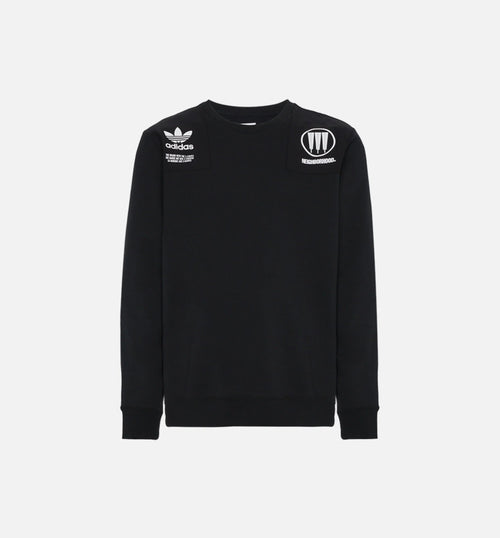 Neighborhood Commander Mens Sweater Black White