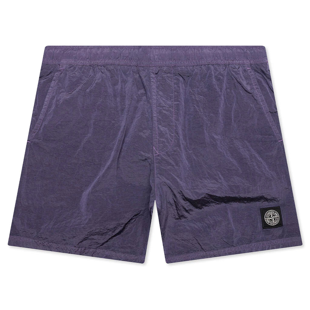 Nylon Metal Regular Fit Shorts Lavender