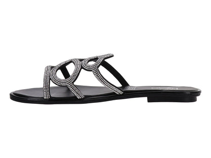Sandalias Luna Rosa Negras para Mujer