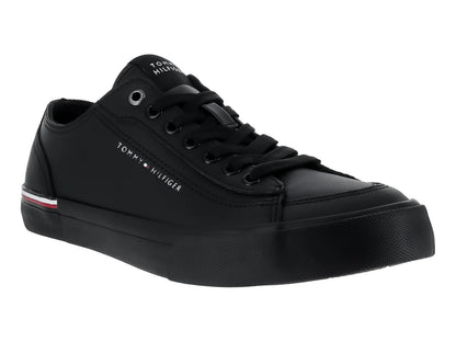 Tenis Tommy Hilfiger Corporate Vulc Leather Negro para Hombre
