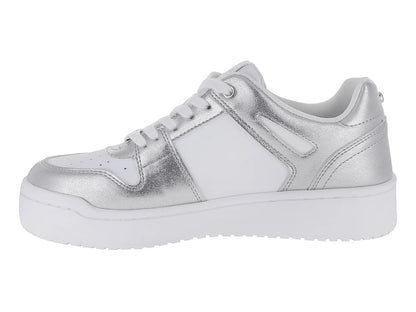 Tenis GBG Blanco y Plateado para Mujer