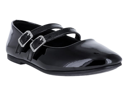 Zapatos Planos de Charol Negros Tropicana para Niña