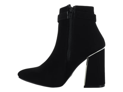Botines Luna Rosa Negros para Mujer