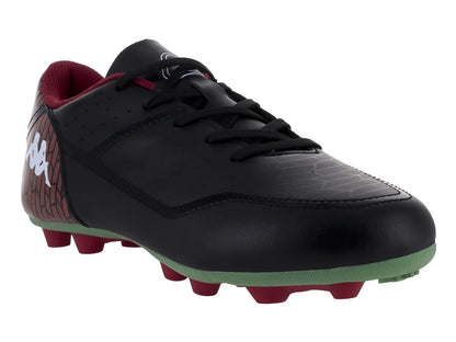 Tenis de Fútbol Kappa Negro y Verde para Niño