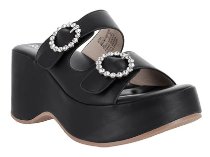 Sandalias ROZE Plataforma Negro para Mujer