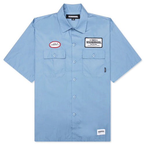 Classic S S Work Shirt Blue