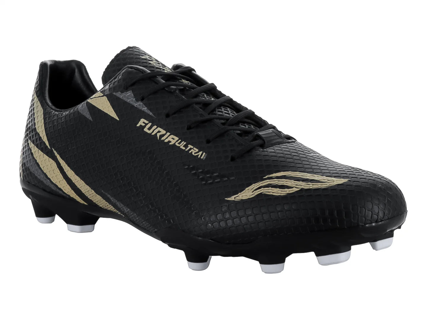 Tenis de Fútbol Furia 1023 Negro con Oro para Hombre