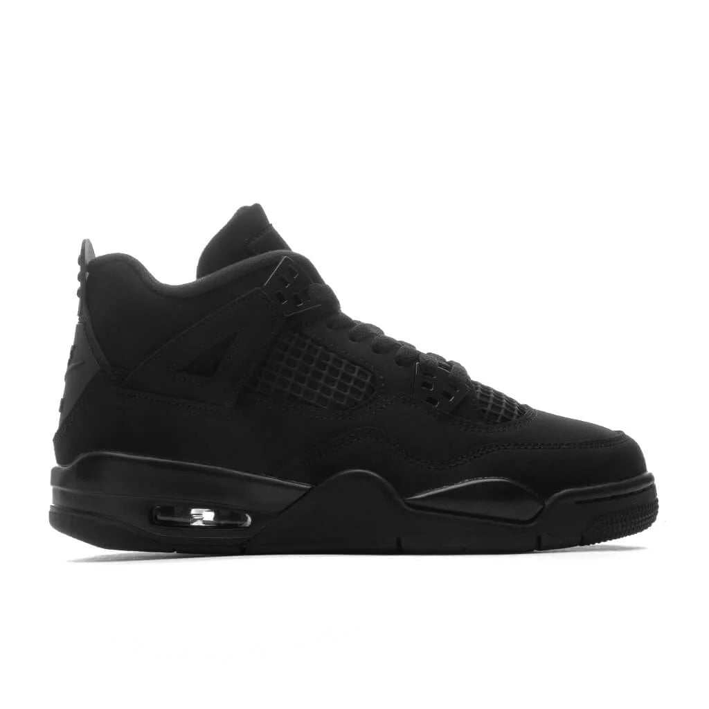 Air Jordan 4 Retro Black Cat GS Black Light Graphite