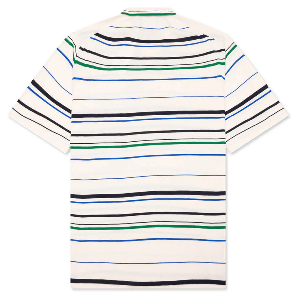 Adidas x Wales Bonner Knit Polo Wonder White Green Blue Bird