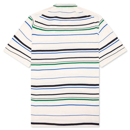 Adidas x Wales Bonner Knit Polo Wonder White Green Blue Bird