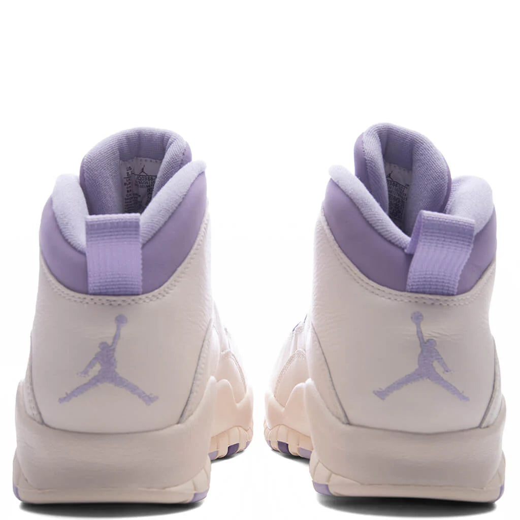 Womens Air Jordan 10 Retro Hydrangeas Chalk Wild Grape Hydrangeas