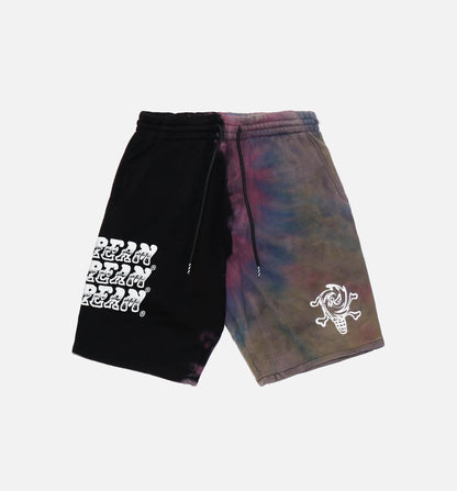 Blind Tie Dye Shorts Mens Short Black Multi