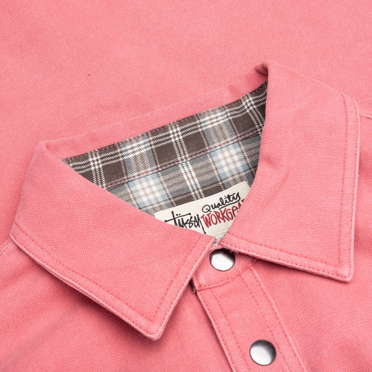Heavy Washed Canvas Shirt Berry