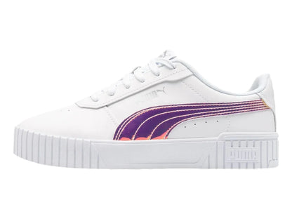 Tenis PUMA Carina 20 Holo Blanco y Plata para Niña