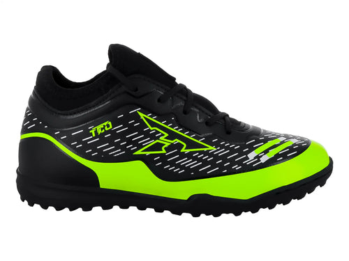 Tenis de Fútbol Leon Trucco Negro y Amarillo Neón para Niño